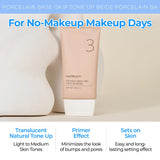Numbuzin - No.3 Porcelain Base-Skip Tone Up Beige SPF 50+ PA++++
